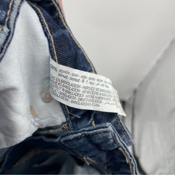 Zara High Waisted Flare Jeans Full Length Dark Blue Wash Size 2 4365 210 401 - Picture 10 of 10